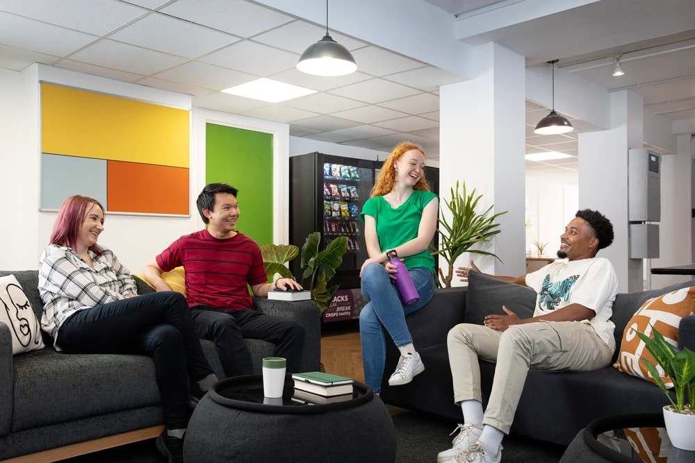 Students in the common room