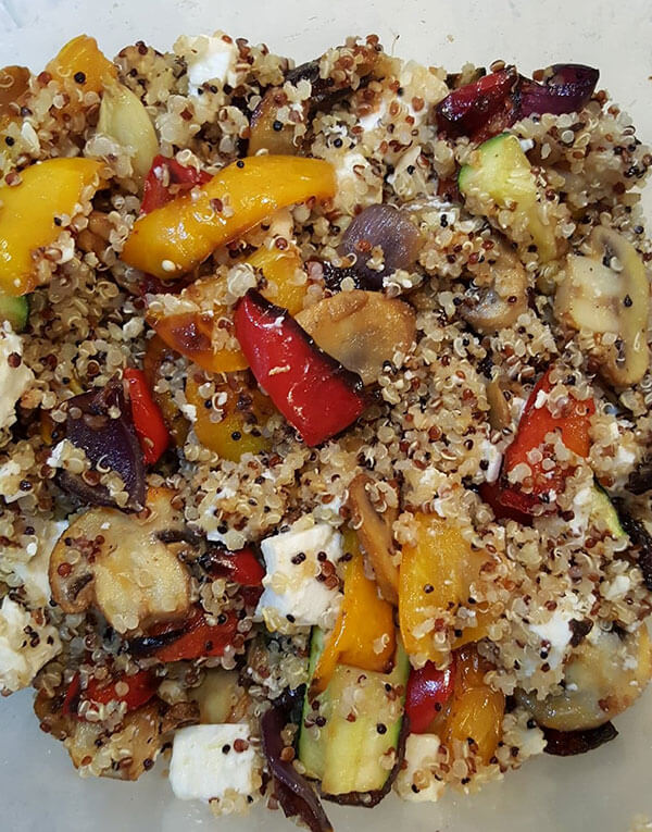 Quinoa and pepper dish